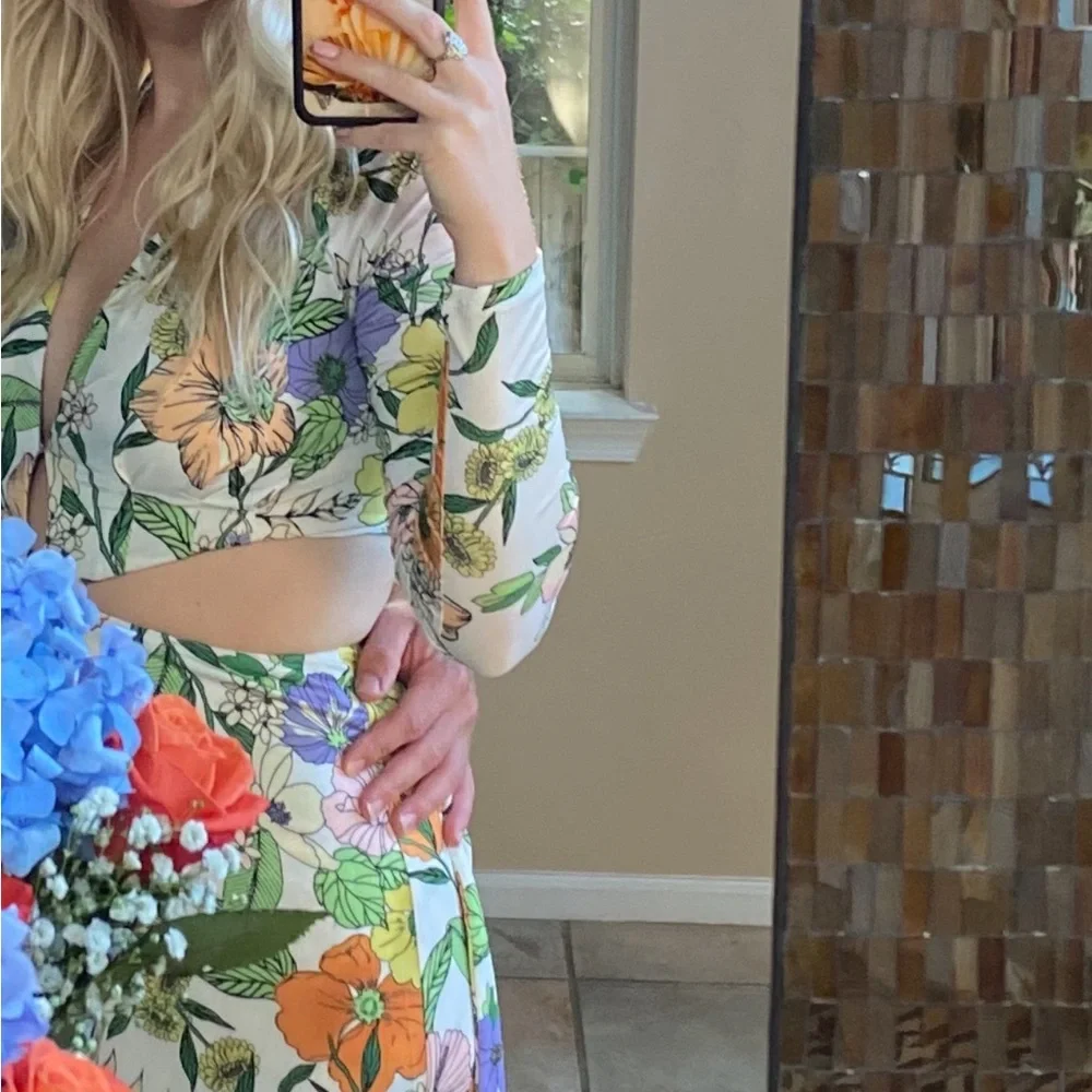 AFRM Floral Cut Out Maxi - Picture 2 of 4